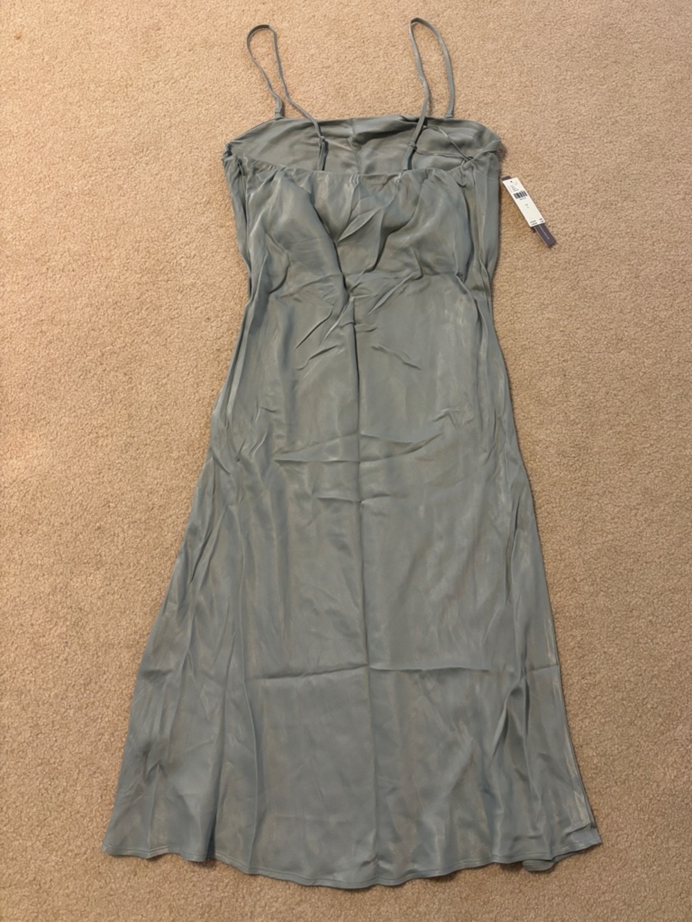 Anthropologie Tilda Slip Dress Midi Edition in Sage Green - Picture 14 of 15